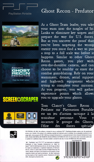 Tom Clancy's Ghost Recon : Predator dos
