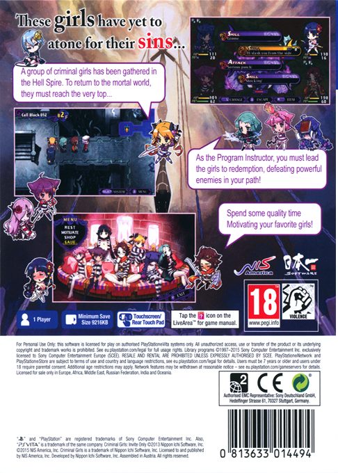 Criminal Girls : Invite Only - Dos