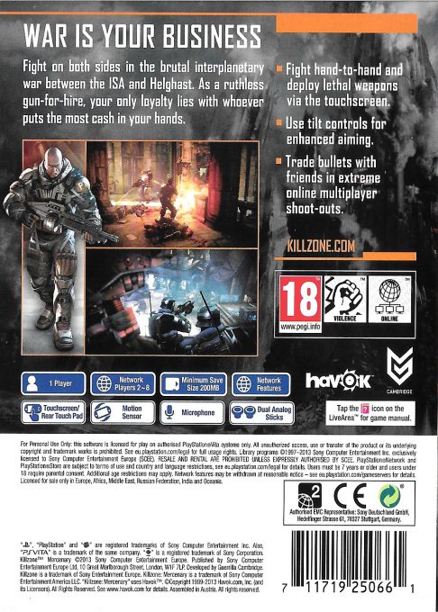 Killzone Mercenary - Dos