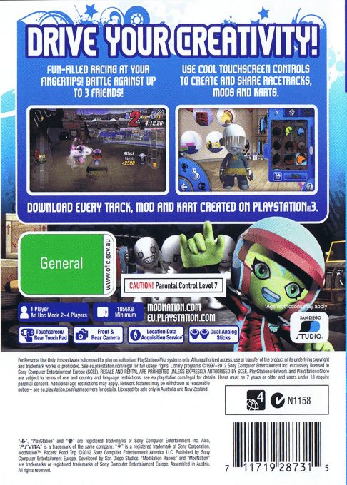 Modnation Racers - Road Trip - Dos