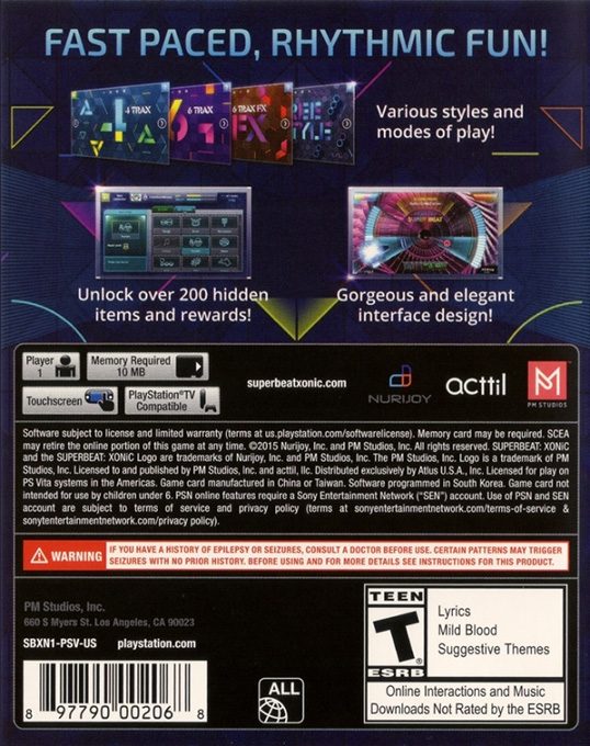 SUPERBEAT XONiC dos