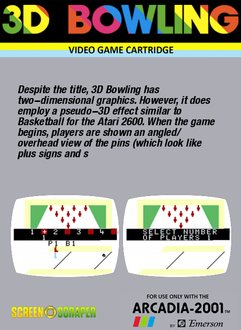 3d Bowling - Dos