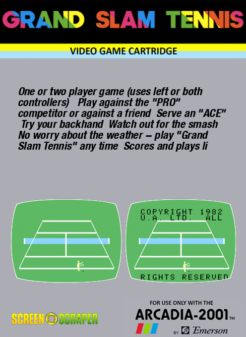 Grand Slam Tennis - Dos