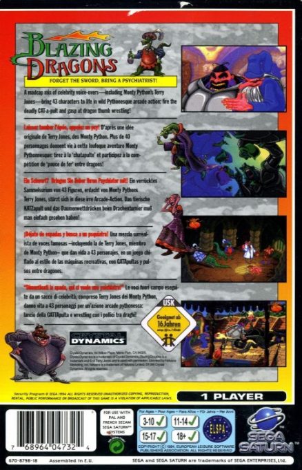 Blazing Dragons - Dos