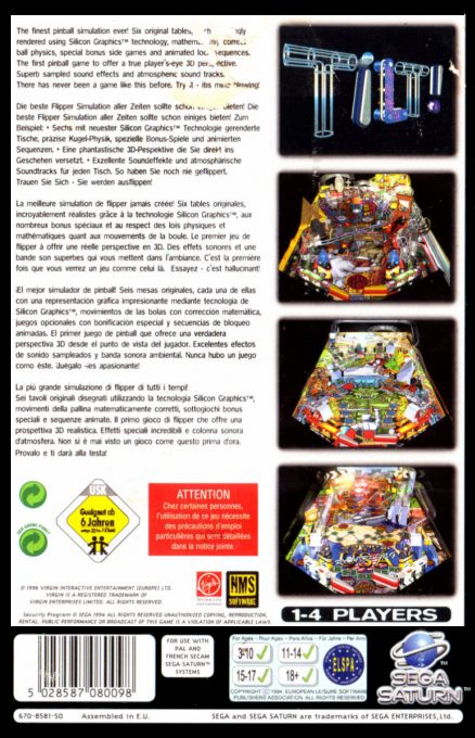 Hyper 3-D Pinball - Dos