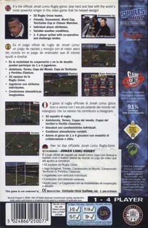 Jonah Lomu Rugby - Dos