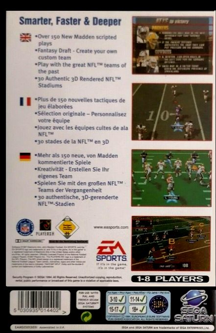 Madden NFL 98 - Dos