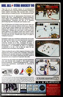 NHL All-Star Hockey 98 - Dos