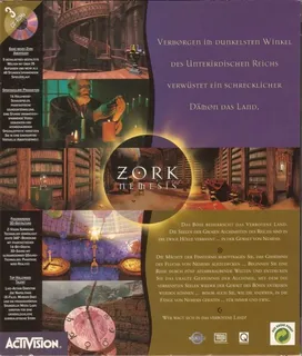 Zork Nemesis : Les Territoires Interdits - Dos