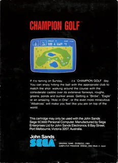 Champion Golf - Dos
