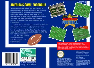 All-American Championship Football dos