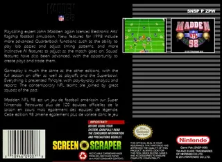 Madden NFL 98 dos
