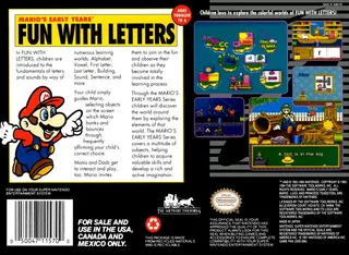 Mario's Early Years : Fun with Letters dos
