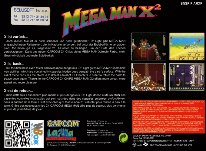 Mega Man X2 dos