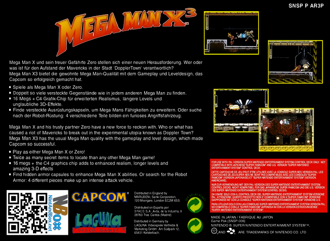 Mega Man X3 dos
