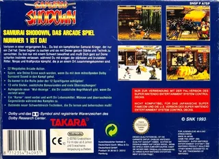 Samurai Shodown dos