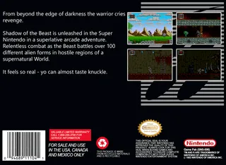 Super Shadow of the Beast dos