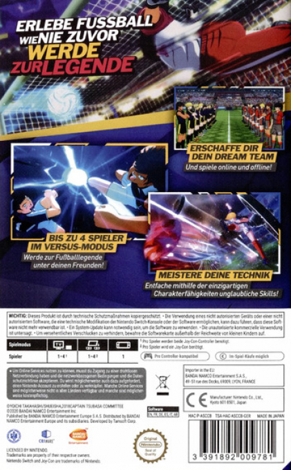 Captain Tsubasa: Rise of New Champions - Dos