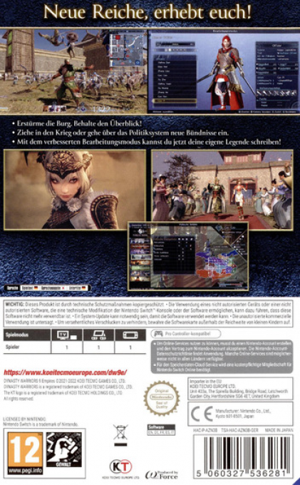 Dynasty Warriors 9 Empires - Dos