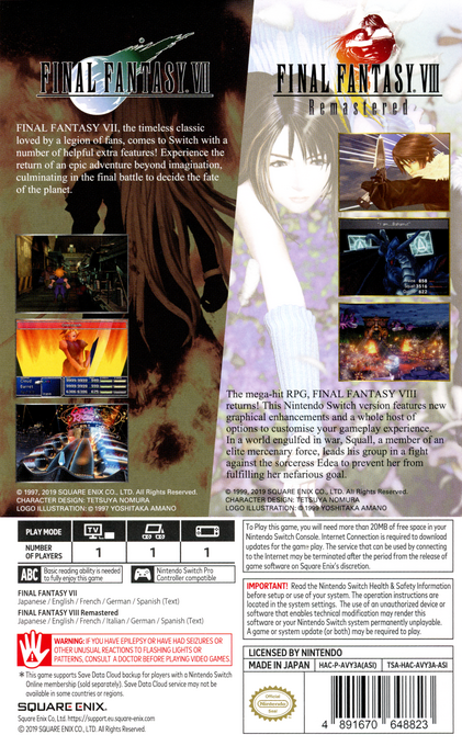 Final Fantasy VII - Dos