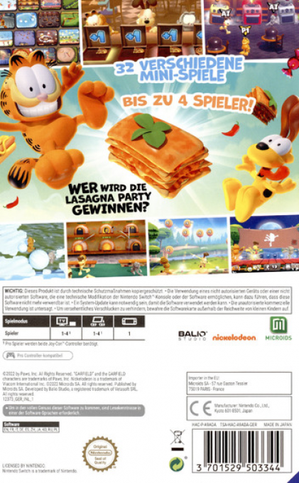 Garfield Lasagna Party  - Dos