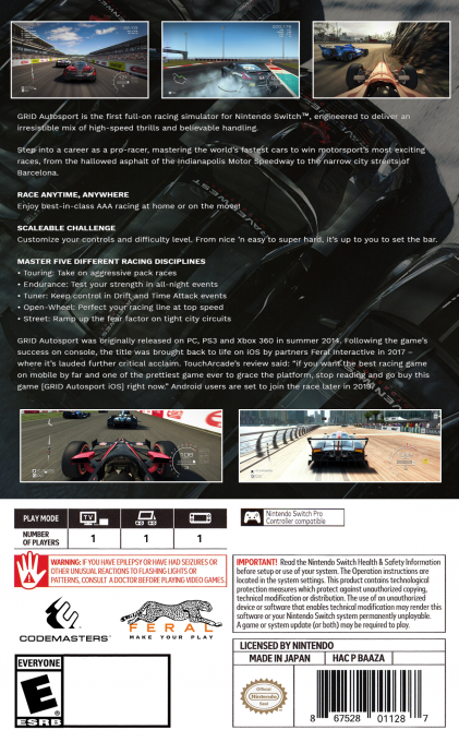 GRID Autosport dos