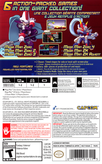 Mega Man Zero/ZX Legacy Collection - Dos