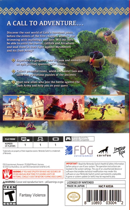 Oceanhorn 2: Knights of the Lost Realm - Dos