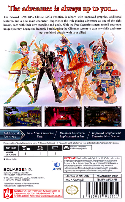 SaGa Frontier Remastered - Dos