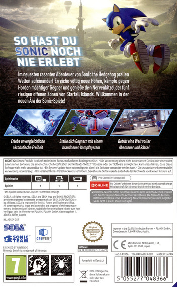 Sonic Frontiers - Dos