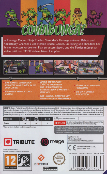 Teenage Mutant Ninja Turtles : Shredder's Revenge - Dos