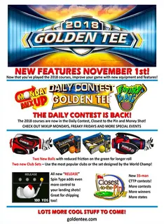 Golden Tee Live 2018 - Dos