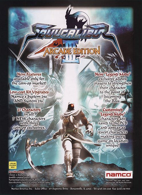 Soul Calibur III Arcade Edition