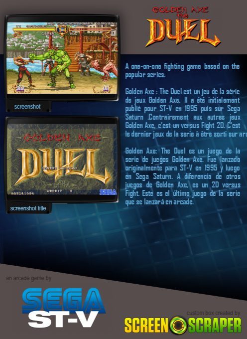 Golden Axe - The Duel dos