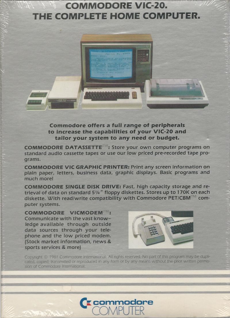 Retro della confezione