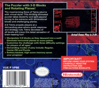3-D Tetris dos