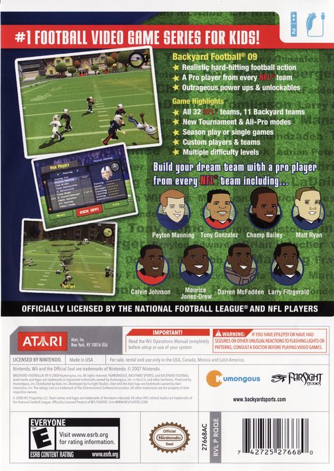 Backyard Football '09 dos