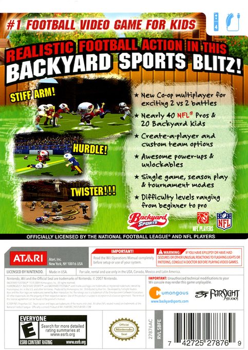 Backyard Football '10 dos
