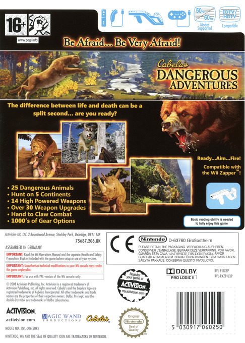 Cabela's Dangerous Hunts 2009 dos