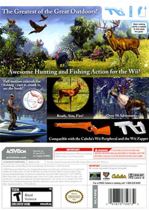 Cabela's Outdoor Adventures dos