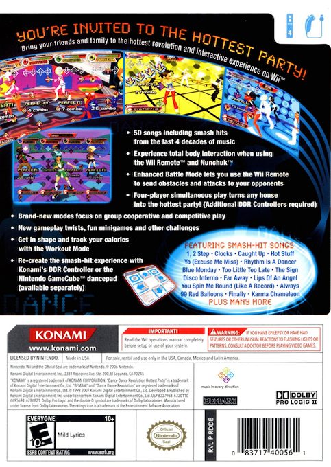 Dance Dance Revolution - Hottest Party dos
