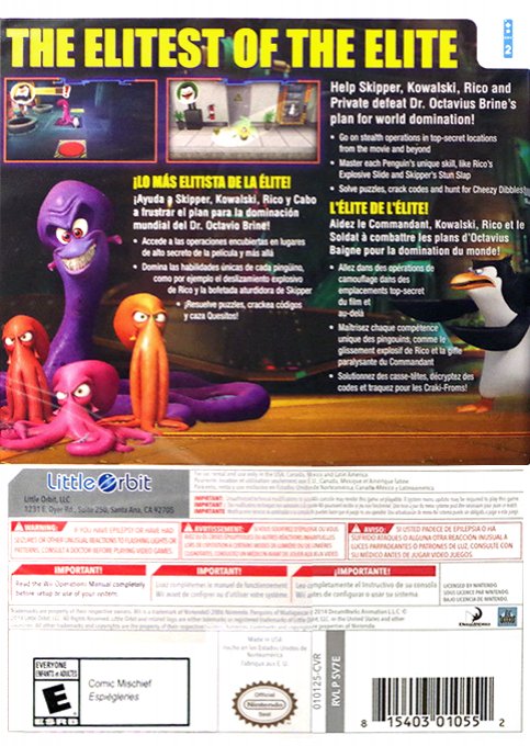 DreamWorks Penguins of Madagascar dos