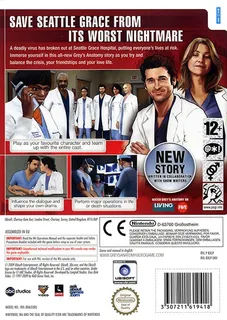 Grey's Anatomy : Le Jeu Vidéo dos