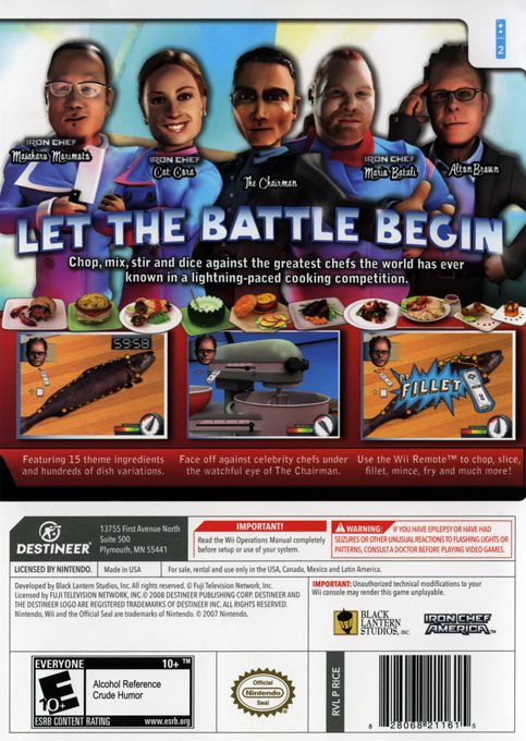Iron Chef America : Supreme Cuisine dos
