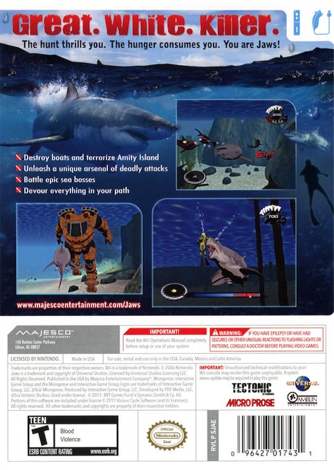 Jaws : Ultimate Predator dos