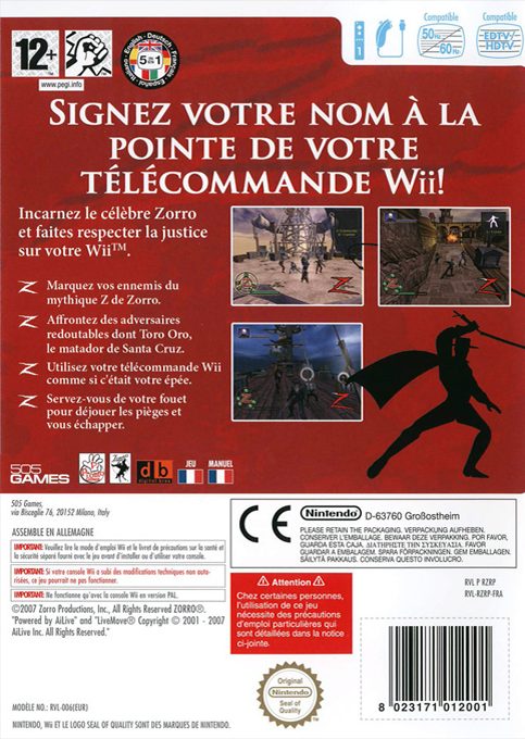 La Destinée de Zorro - Dos