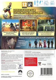 Les Aventures de Tintin : Le Secret de la Licorne dos