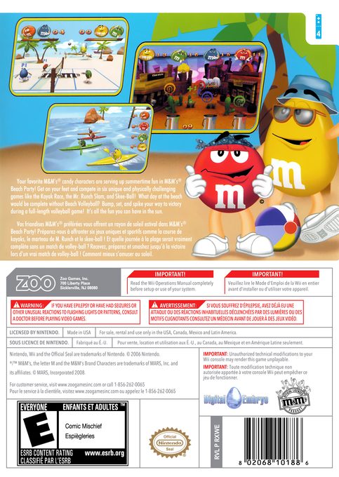 M&M's : Beach Party dos