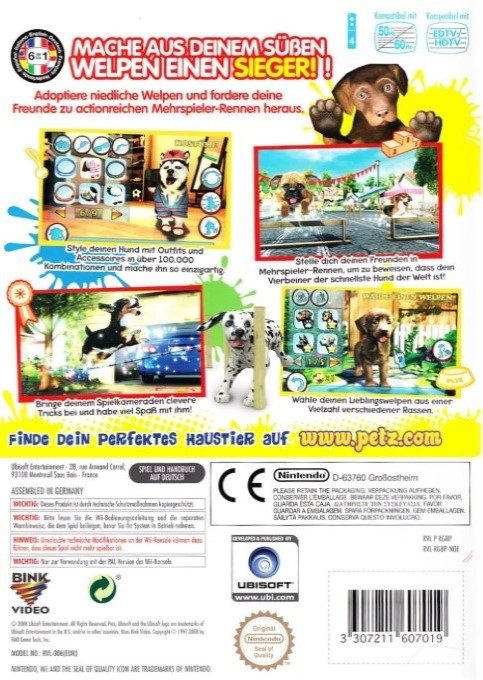Petz Sports : Chiots & Compagnie dos