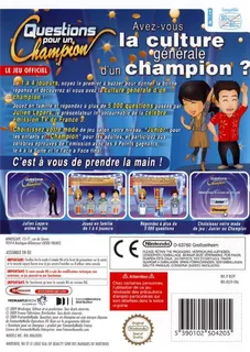 Questions pour un champion : Le jeu officiel dos
